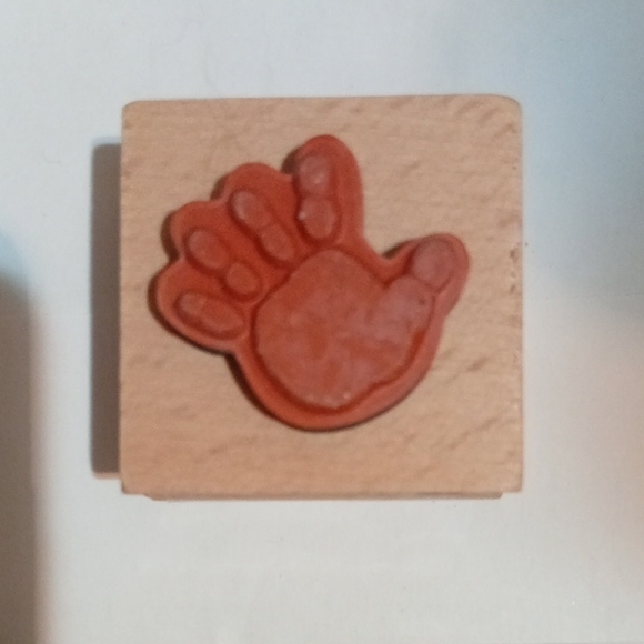 Pink Handprint Home Design Stamp - Picture 3 of 3